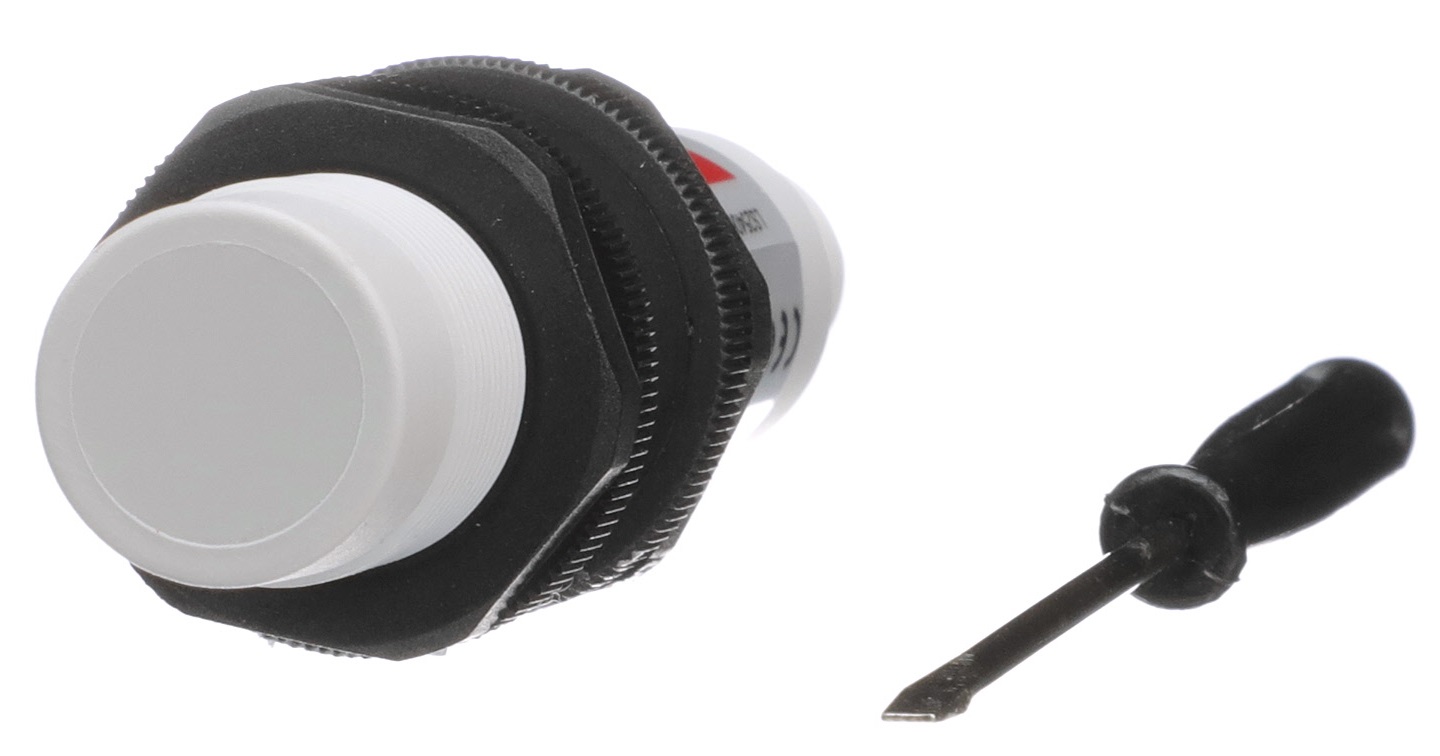 Carlo Gavazzi Capacitive Plastic Barrel Sensor; 12mm; Non-Embeddable; 10-40VDC; NO/NC Configurable; PNP/NPN Configurable; Connector - M12; IO-Link